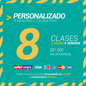 Personalizado 30 días 8 clases 2 veces por semana