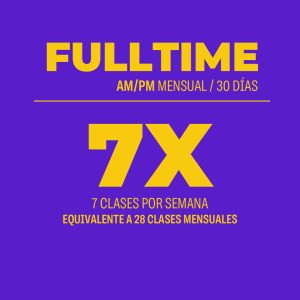 Plan Mensual AM/PM 30 días 28 clases 7 veces por semana