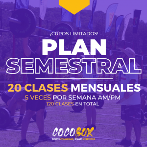 “Plan Exclusivo Semestral 5 Veces por Semana” $ 320.000